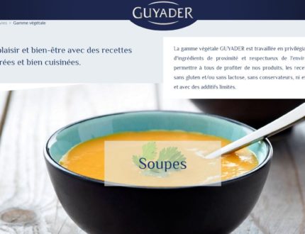 Gamme végétale de Guyader (avril 2017)